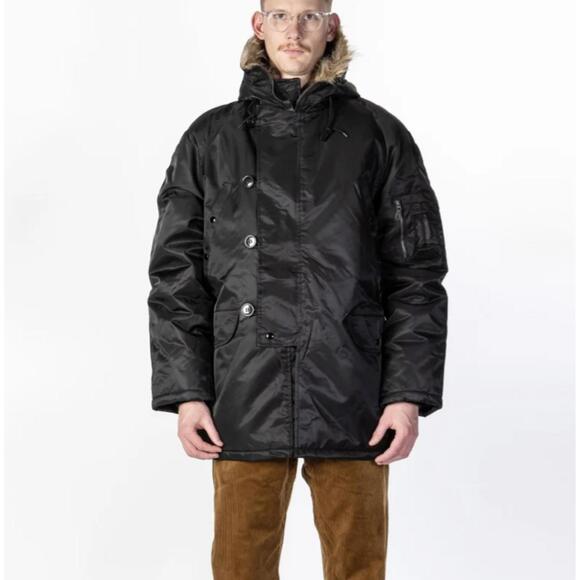 Spiewak Waterproof N3-B Snorkel Parka w/ Fur Trimmed Hood - Black - 34 - XS